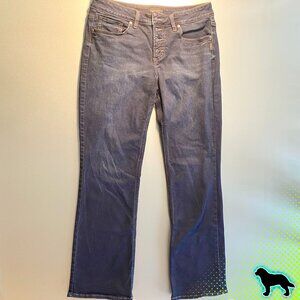 Silver Jeans Co Suki Slim Boot Button Fly Like New Mid Rise Like NEW Size 32 L33